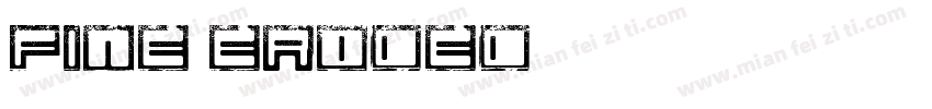 Fine Eroded字体转换